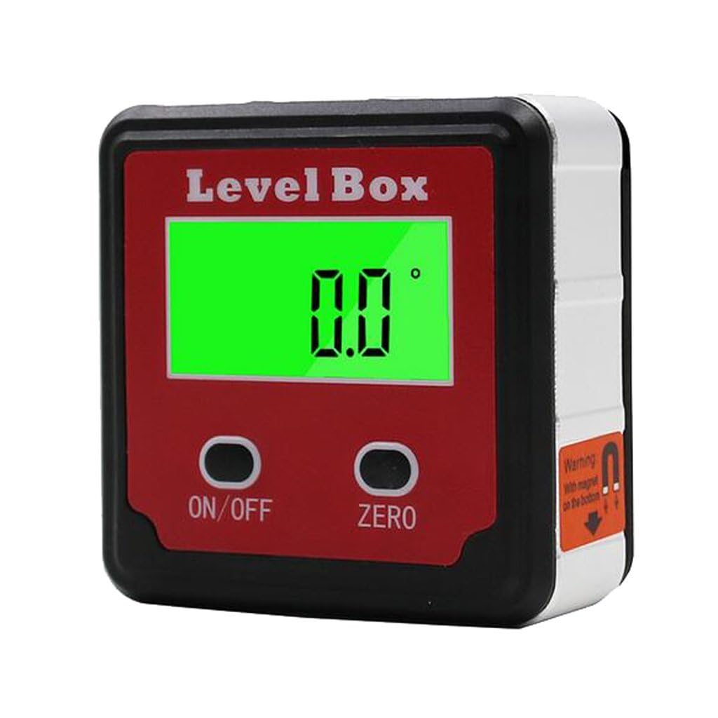 Real Instruments Digital Protractor, Magnetic Level Box Angle Measuring Gauge Inclinometer Compact Angle Finder Portable Angular Measurer Digital Meter (DC125) - Image 8 thumbnail