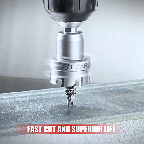 Image of EZARC Carbide Hole Saw Heavy Duty, Hole Cutter for Stainless Steel, Sheet Metal 3-9 /16 inch 90mm