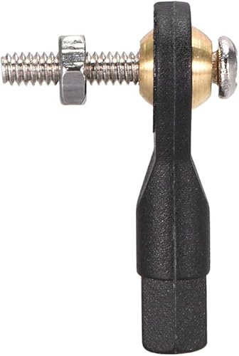 Miniatura 3 de uxcell 5 unids M2 2.0xL19mm Palanca de dirección de enlace de barra de acoplamiento extremo de bola con tornillos y tuerca para helicóptero RC