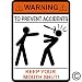 WARNING To Prevent Accidents Keep Your Mouth Shut, Hammer, Carpenter, Construction, vinyl decal car sticker