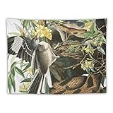 【Accesorios】: Tapiz (borde de bloqueo), equipado con 2 clips de púas y 3 ganchos de uñas sin rastro, los dos extremos de la manta de pared se pueden fijar en la pared, instalación conveniente, no dañará la pared.