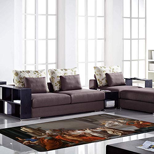 Tapis Empire Romain grand format Julius Caesar velours corail Ruchen 183x122 - 5