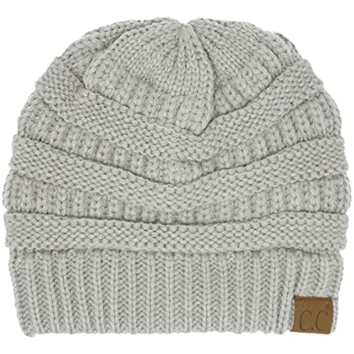 Image of Hatsandscarf CC Exclusives Solid Color Beanie Tail Hat for Adult (MB-20A)