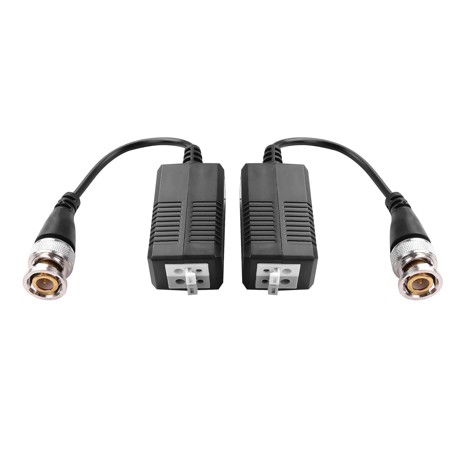TIENFOKOTA Passive Video Balun for AHD CVI TVI Surveillance Systems - 1080P HD Transmission Up to 300m via CAT5 Cable, No Power Required, BNC Connector, Anti-Interference (1 Pairs)