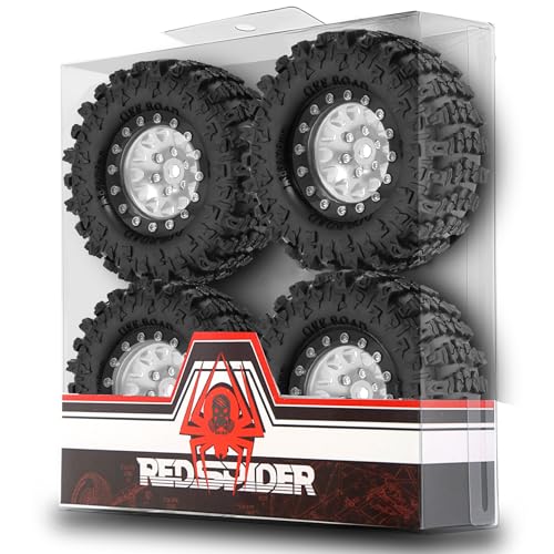 Pneus RC en aluminium 1.3 de marais pour explorer les terrains boueux en SCX24