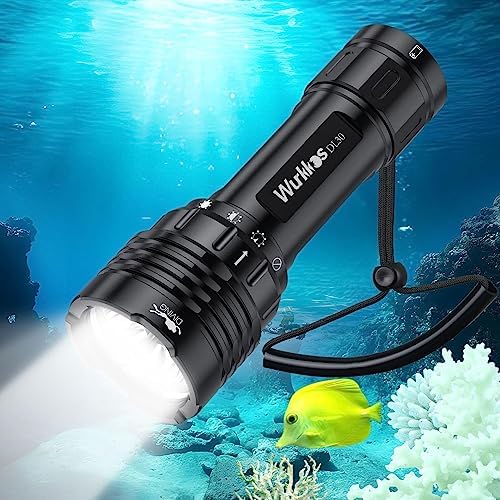 Wurkkos DL30 Dive Flashlight Bright 3600 Lumen Scuba Dive Light, High