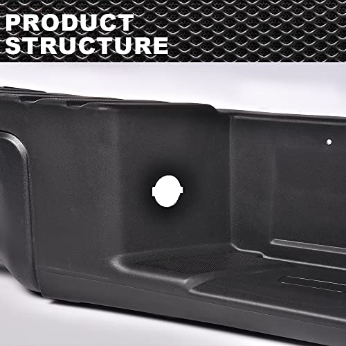 PIT66 Rear Bumper, Compatible with 09-14 Ford F-150 Complete Rear Steel Bumper Assembly Black - Thumbnail 7