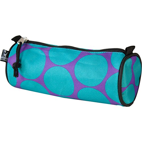 Wildkin Kids Zippered Pencil Case for Boys and Girls, Perfect for Packing School Supplies and Travel Essentials, 600-Denier Polyester Pencil Cases Measures 8 x 3 x 3 Inches, BPA-Free (Big Dot Aqua)