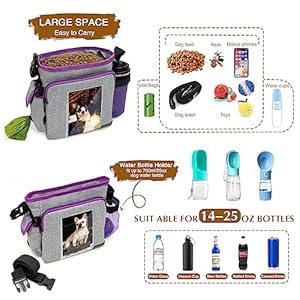   Dog-Treat-Pouch-for-Walking-Multiple-Dogs-Large-Capacity-Dog-Treat-Bag-Built-in-Water-Bottle-Holder-and-Multiple-Pockets-Hands-Free-Training-Treat-Pouch-with-Adjustable-Strap-and-Photo-Pokcet
