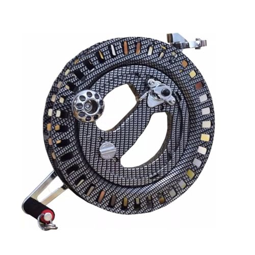 KK-GAL 27Cm Kite Reel Winder, Professional ABS Plastic Kite Reel Winder with Metal Bearing, Carbon Fiber Pattern Outdoor Kite Line Winder, Outdoor Kite Line Winder Winding Reel Grip