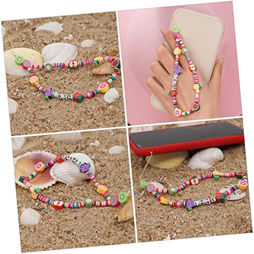 UKCOCO 4 Unidades De Corrente De Telefone Móvel Cordão De Contas Pulseira Para Mulheres Cordão De Ch