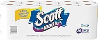 Vista 14 de Scott 1000 hojas por rollo, 8 rollos de papel higiénico, papel de baño