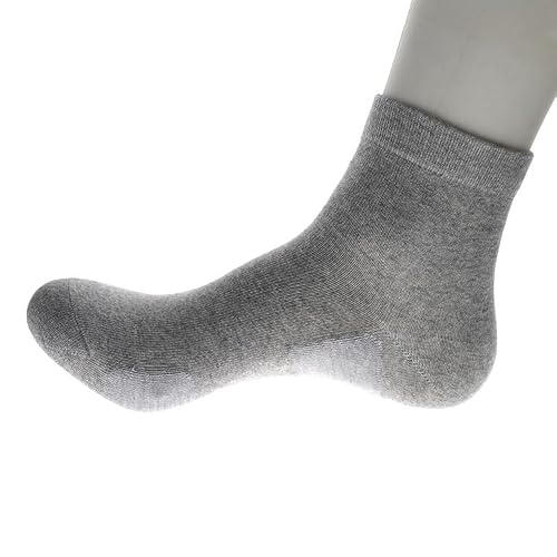 Bsc Wissen De Unisex Grey 2 Pack Esd Socks | Antistatic Conductive Fabric Provides Earthing Grounding For Static Control,, One Size (Suitable For Size 6-10), Medium