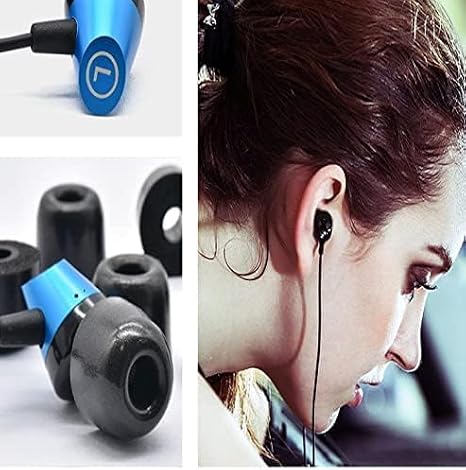 Zotech Replacement Memory Foam Earbud Tips for Beats Flex Earphones, Black (S/M/L Sizes)