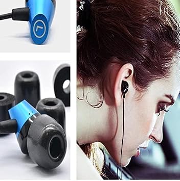 Zotech Replacement Memory Foam Earbud Tips for Beats Flex Earphones, Black (S/M/L Sizes)