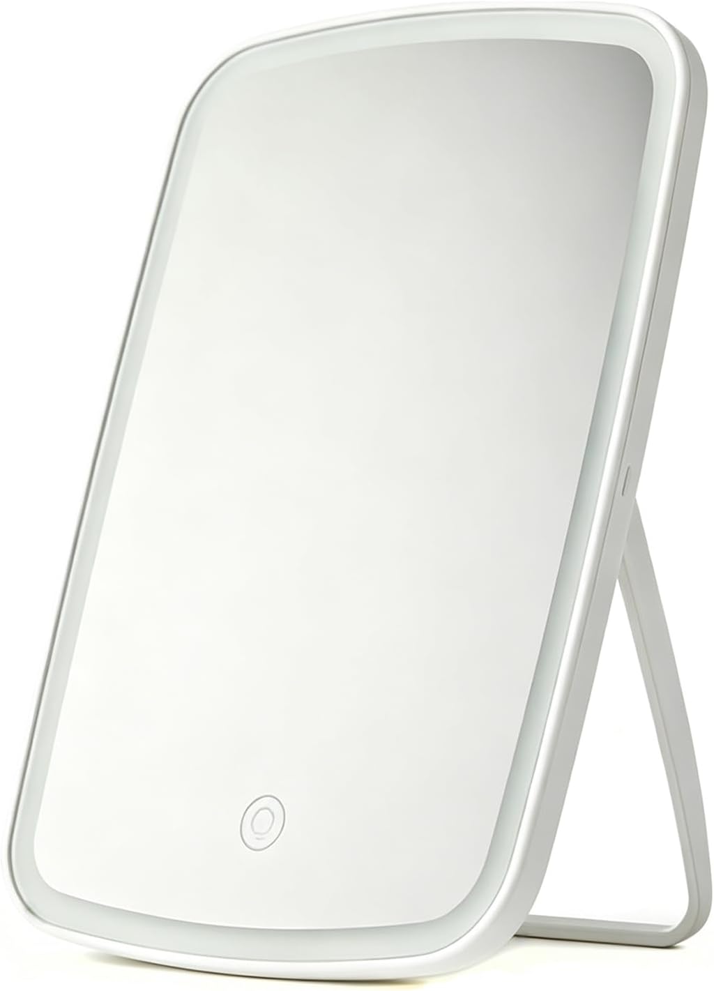 ThreeH LED Folding Makeup Mirror, 3-Color Dimmable Rechargeable Mirror