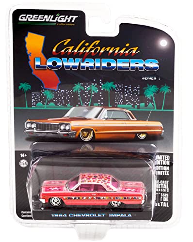 Greenlight 1964 Chevy Impala Lowrider 1:64 Rosa