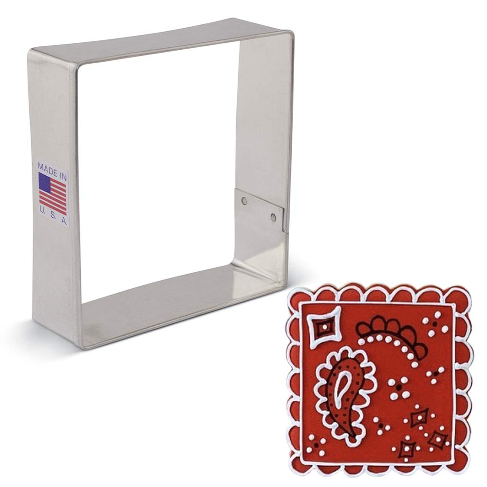 Ann Clark Cookie Cutters Square - 3.5 Inch - - US Tin Plated Steel