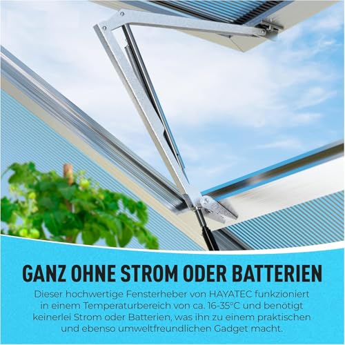 HAYATEC Ersatz Zylinder für automatischer Fensteröffner Gewächshaus Fensteröffner Zylinder Ersatzzylinder für Gewächshaus Fensteröffner