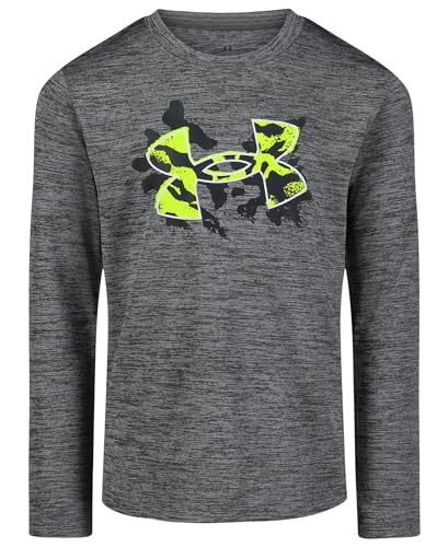 Image of Under Armour Boys' Long Sleeve Logo Graphic T-Shirt, Lightweight & Breathable, Relaxed Fit