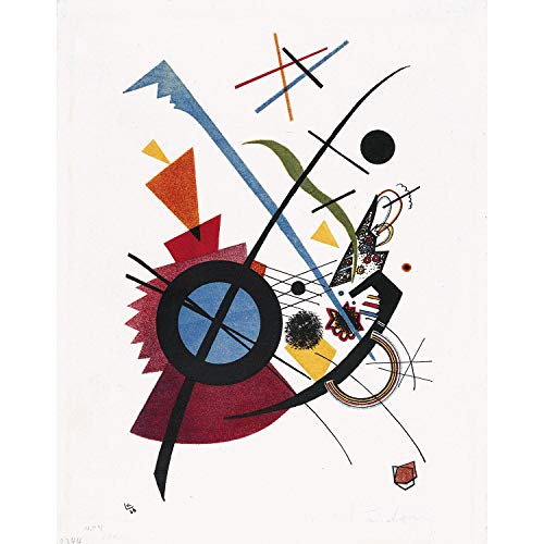 Art oeuvre Wassily Kandinsky : affiche poster haut de gamme 91x92cm pour intérieur chic