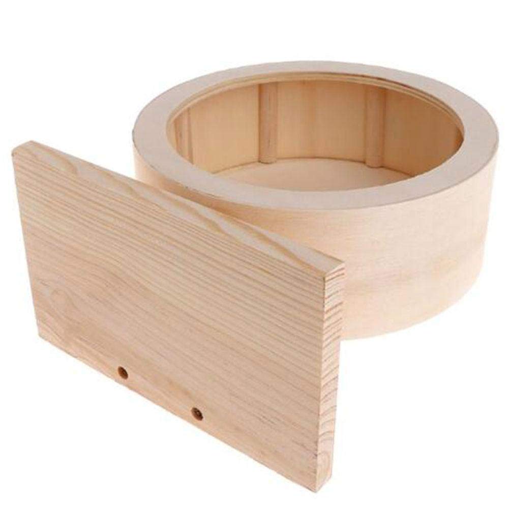 Roue d'exercice pour Petits Animaux Roue De Sourdine en Bois pour Hamster Roue De Course Disque Antidérapant pour Rat Gerbil Souris Chinchillas Hérissons Cochons d'Inde,29cm