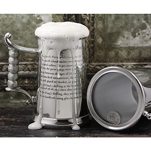 English Pewter Company Heavy Gauge King’s Shilling Pewter Beer Mug Tankard. As Seen On Tv [Hg170] #TOP3