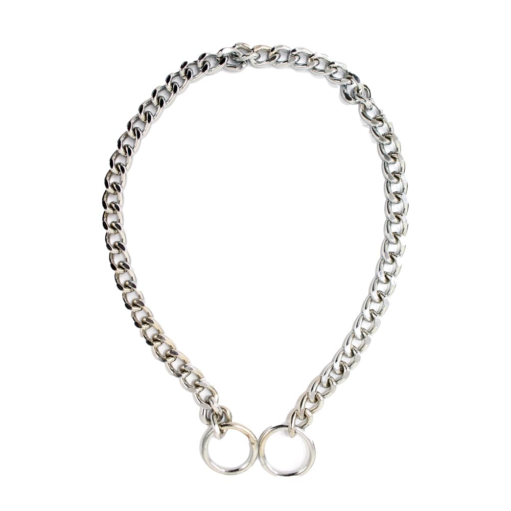 Pawpourri Premium Dogs Chrome Plated Training Chain Collar for Medium to Large Dogs | 4mm Thick Collar Chain with 2 Metal End Circles Ring Swivel - L (B0CTQZYP7N) Amazon Price History, Amazon Price Tracker