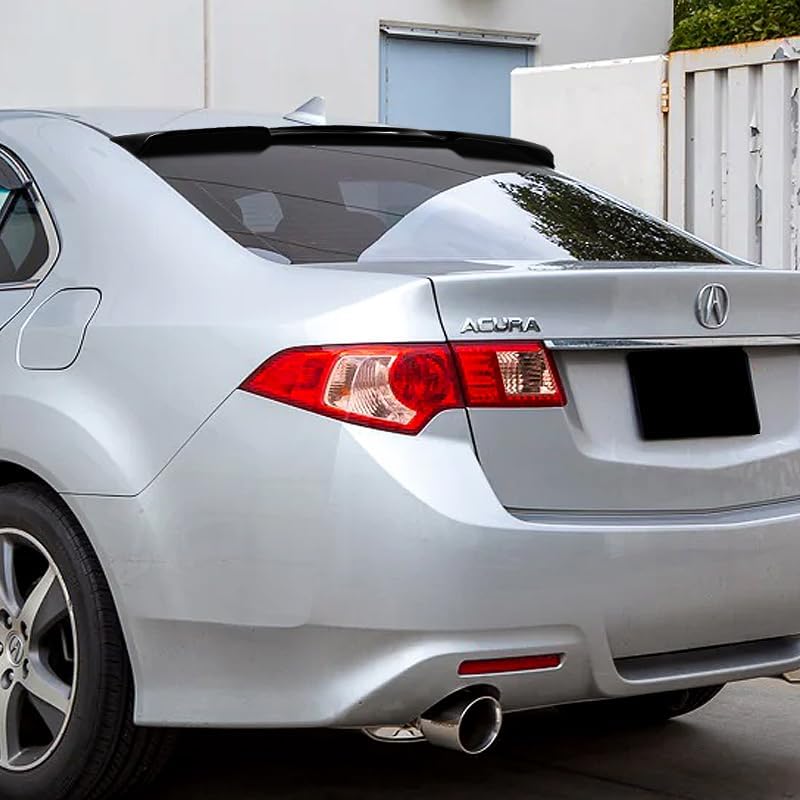 Black Rear Roof Window Visor Spoiler Wing Compatible with 2009-2014 Acura TSX 2010 2011 2012 2013