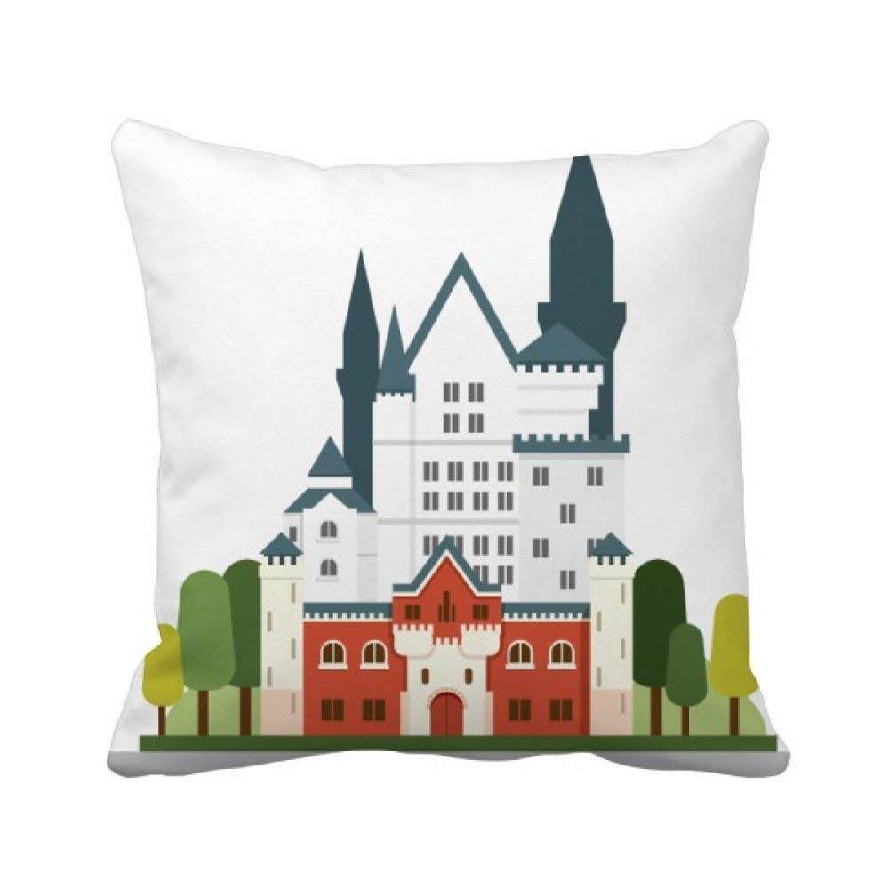 Coussin Château Swan Place déco multicolore 40x40 cm pour canapé