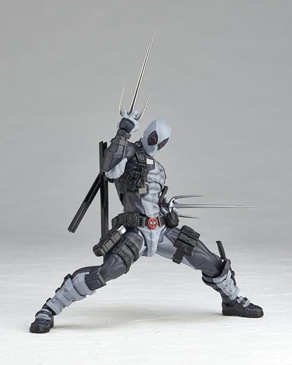 Kaiyodo Revoltech Amazing Yamaguchi Deadpool Ver. 2.5 X Force Color, Total Height Approx. 6.7 inches 170 mm, Non-scale, PVC & ABS Pre-painted Action Figure