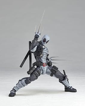 Kaiyodo Revoltech Amazing Yamaguchi Deadpool Ver. 2.5 X Force Color, Total Height Approx. 6.7 inches 170 mm, Non-scale, PVC & ABS Pre-painted Action Figure