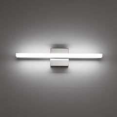 Combuh Modern Bathroom Light Fixtures Over Mirror 16 Inch IP44 9W Chrome Vanity Light Bar for Bathroom Wall
