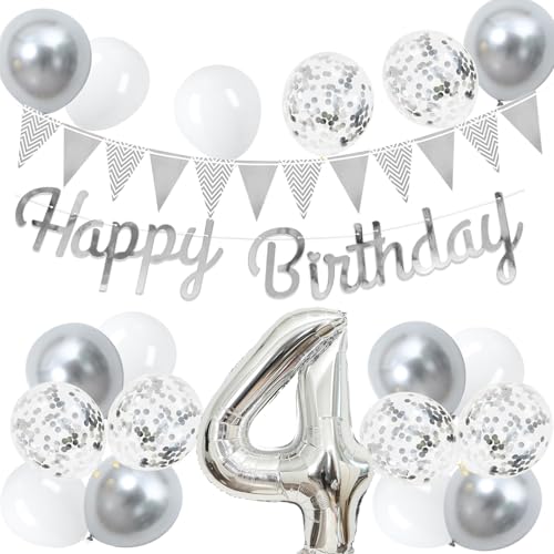 4 a o[ D Zbg 傫 40inch Vo[ a  o[ t 100cm nbs[ o[Xf[ HAPPY BIRTHDAY K[h 12inch Vo[ zCg D18pcs t Zbg q 