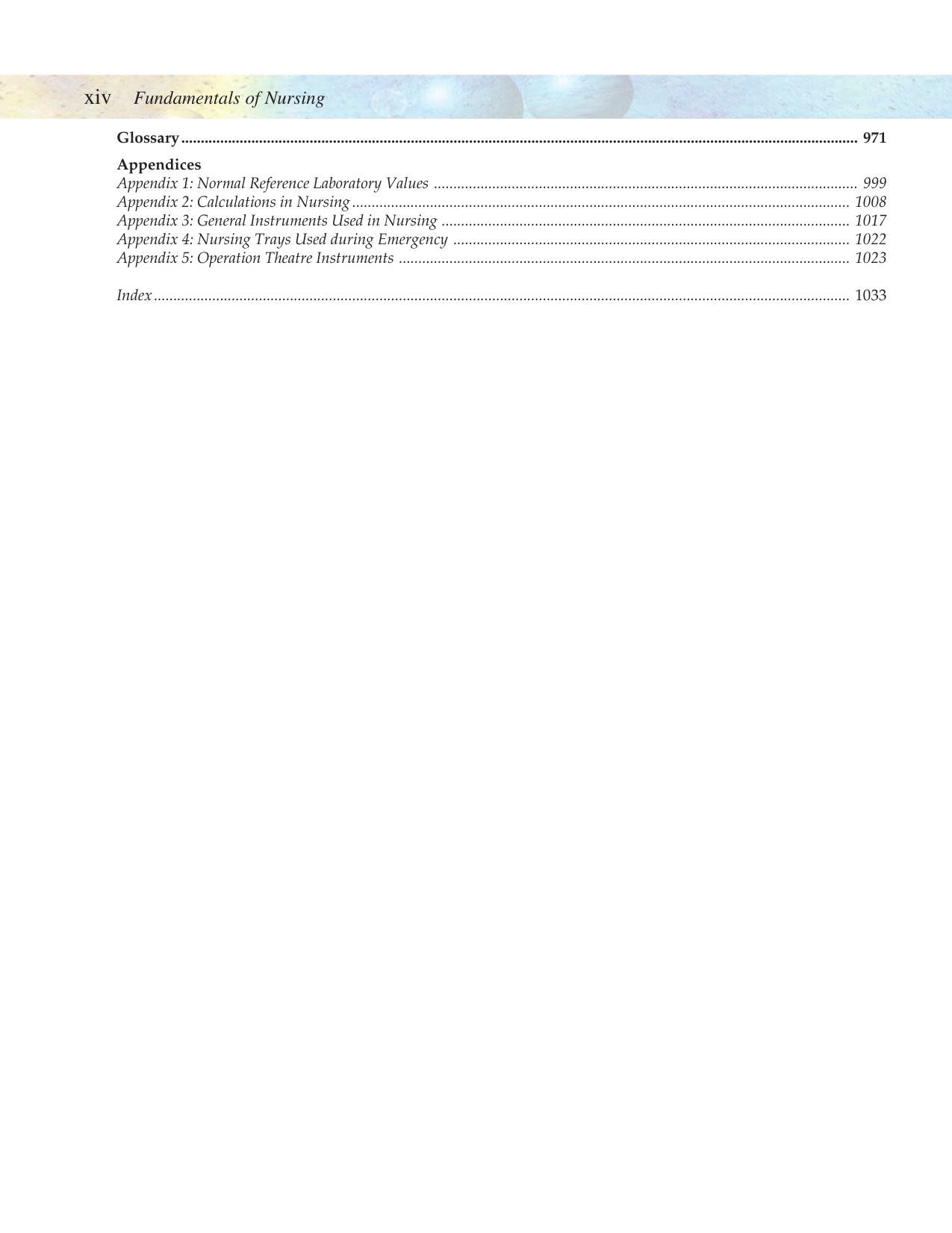FUNDAMENTALS OF NURSING 1