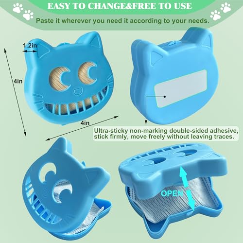 Shurex Kit de desodorizante de caixa de areia para gatos sem perfume Eliminadores de odor de carbono