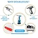 DoubleSun Heavy Duty Air Hydraulic Riveter-Professional Pop Pneumatic Riveting Gun Rivet Tool with Nose Pieces
