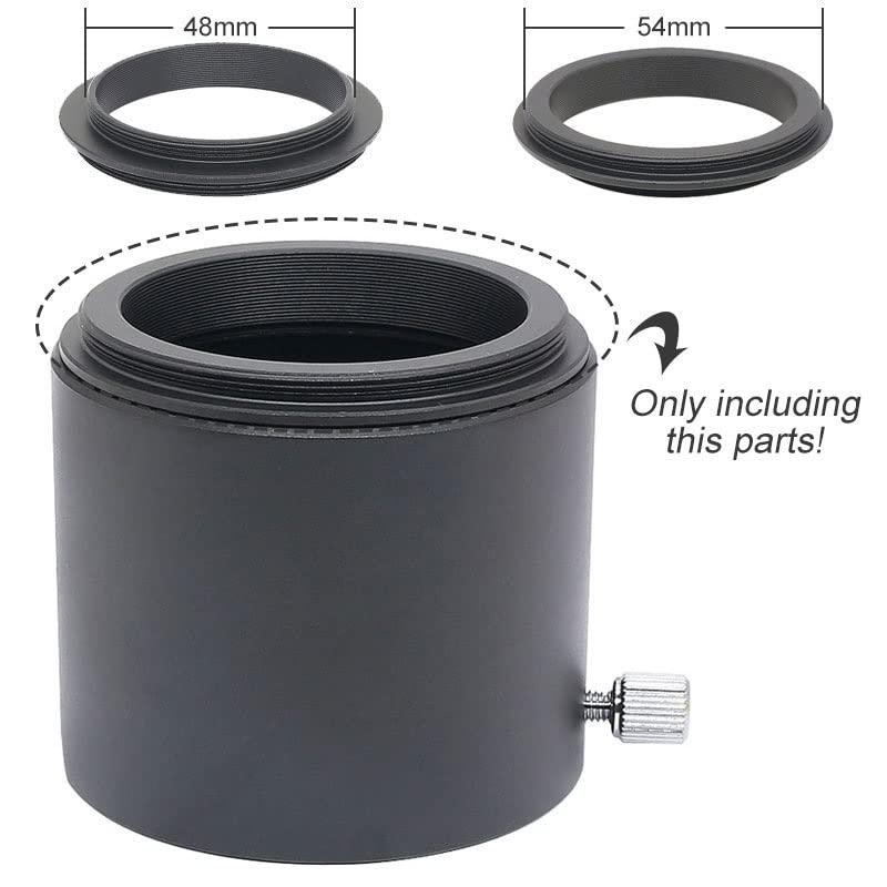 Anillo adaptador de telescopio M48-M54 para acoplar accesorios 5