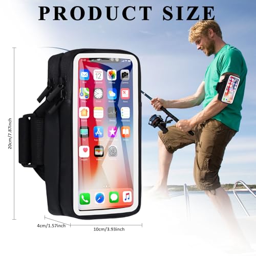 MOVOYEE Phone Holder for Running Armband Cell Phone Holder iPhone 17 16 16e 15 14 13 12 11 Pro Max Xs Xr X Plus Mini Galaxy Ultra S26 Note, Sports Arm Bag Bands Fit Exercise Gym Workout Runner Hiking by MOVOYEE - Used condition - Image 5