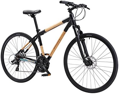 EcoCross Hybrid Bamboo Bicycle (Black, 20 inch)