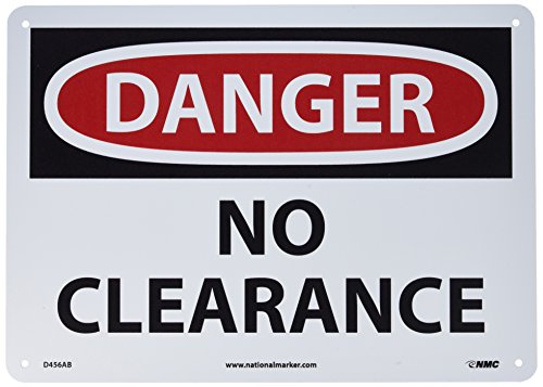 Signalisation danger no clearance pour zone de stockage basse NMC D456AB