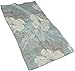 Produktbild tyui7 Blue Grace Blumenhandtuch Gesichtstuch Badezimmer Küche Weiche Mikrofaser Strand Reisetuch 40x70cm für Pool Bad Spa Fitness Swim