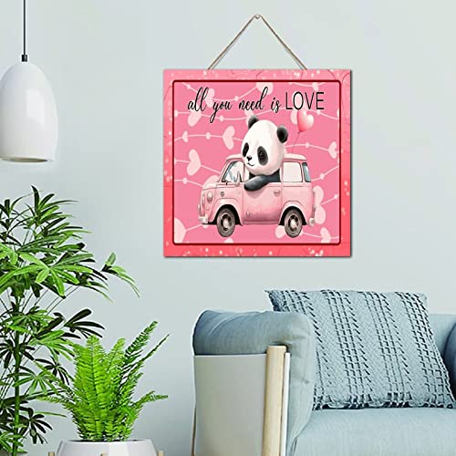 Décoration murale en bois All You Need Is Love pour sublimer votre salon chaleureux