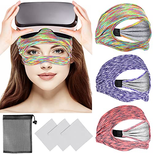 Vr Mask For Oculus Quest 2 Accessories,Oculus Sweat Guard For Quest 2,Vr Oculus Face Cover With Adjustable Sizes Hmd Padding Vr Sweat Band(3Pcs) #TOP21