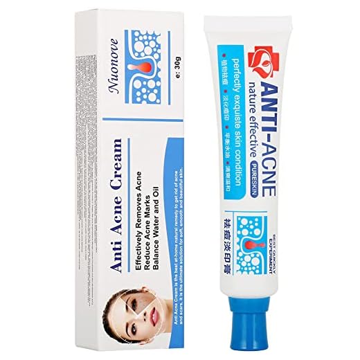 Crema Antiacne, Acné Crema, Acne Tratamiento, Reducir los Puntos negros, Equilibrar el Agua y el Aceite, la Crema Contra el Acné Espinilla Regenera la piel, 30 g