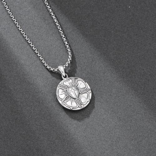 Saint Necklace Michael/Christopher/Sebastian Necklace 925 Sterling Silver Patron Amulet Medal Religious Jewelry for Men Women2