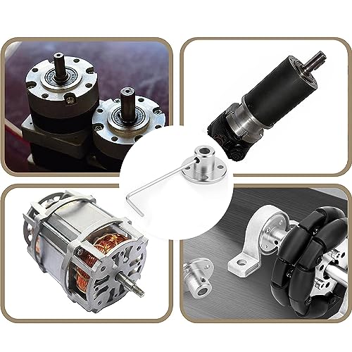 5 Stück 6 mm Flansch Wellenkupplung, Rohrhülse Flansh, starre Führungsmodell-Kupplungszubehör, Flanschsitz Wellenachsenbeschläge für RC Modell Motoren