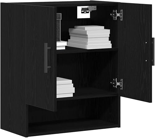 vidaXL Meuble Mural Chêne Noir 60 x 31 x 70 cm Bois d'ingénierie 