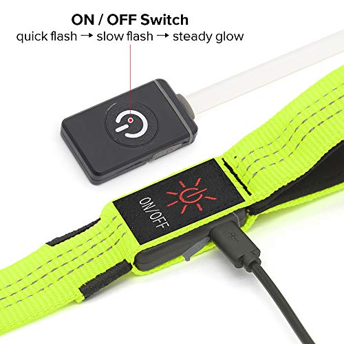 Candofly Glowing Led Dog Leash - Usb Rechargeable Pet Dog Leashes 4 Ft Lighted Dog Lead Reflective Dog Leash Dog Lights For Night Walking Keep Your Pets Visible & Safe In Dark (Neon Green) #TOP2