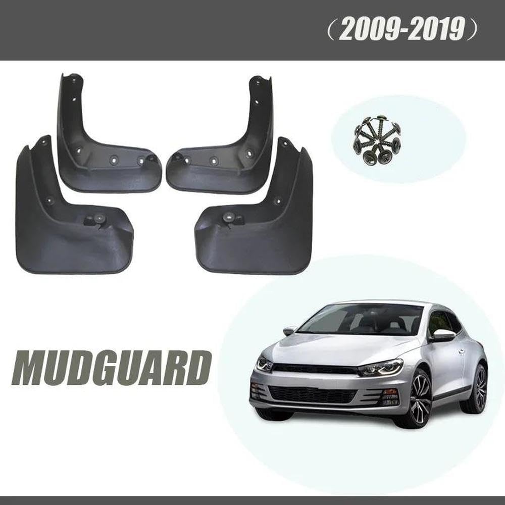 Car Splash Proof Car Fender for Scirocco 2009~2018 Front & Rear 4Pcs/Set Mud Guard Splash Flap Mudguards Auto Accessories